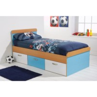 Mountrose Athena Boys Single Bed Frame in Blue and White