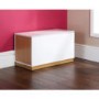 Mountrose Faro Ottoman Chest in White Gloss and Oak