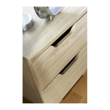 Mountrose Montana 2 Drawer Bedside Table in Oak