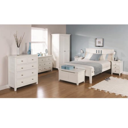 Mountrose Venice Painted White Chest of Drawers Furniture123