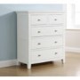 Mountrose Venice Painted White Chest of 5 Drawers