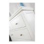 Mountrose Venice Painted White Chest of 5 Drawers