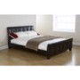 Mountrose Chelsea Faux Leather Double Bed Frame - brown