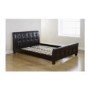 Mountrose Chelsea Faux Leather Double Bed Frame - brown