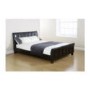 Mountrose Chelsea Faux Leather Double Bed Frame - brown