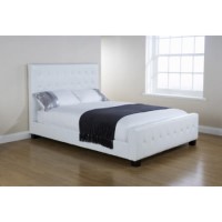 Mountrose Mayfair Faux Leather Kingsize Bed Frame in White