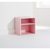 Mountrose Blyton Pink Cube With 2 Shelves