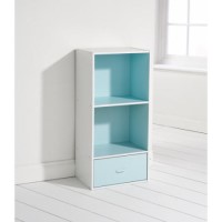 Mountrose Neptune Blue Narrow 2 Shelf 1 Drawer Unit