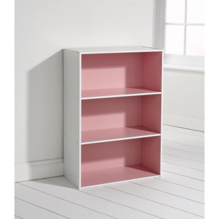 Mountrose Neptune Pink Wide 3 Tier Shelf Unit - Furniture123