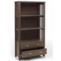 Mountrose Ashford Solid Wood 2 Shelf Bookcase with Walnut Veneer