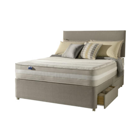 Silentnight Moscow 1200 Pocket Memory Sprung Edge Divan and Mattress - single with no storage