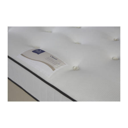 Silentnight Turin Ortho Sprung Edge Divan and Mattress in Grey - single with no storage