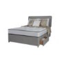Silentnight Turin Ortho Sprung Edge Divan and Mattress in Grey - single with no storage