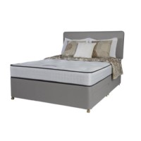 Silentnight Turin Ortho Sprung Edge Divan and Mattress in Grey - single with no storage