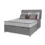 Silentnight Tivoli Memory Platform Top Divan and Mattress in Grey - single with no storage