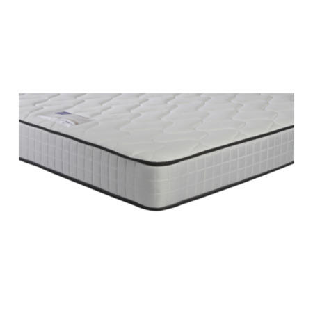 Silentnight Tivoli Memory Platform Top Divan and Mattress in Grey - single with no storage
