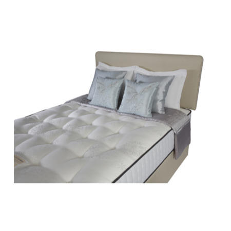 Silentnight Monza 1000 Pocket Tufted Sprung Edge Divan and Mattress in Cream - double with 4 drawers