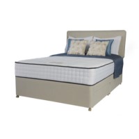 Rest Assured Latina 1000 Pocket Tufted Sprung Edge Divan and Mattress in Cream - double with no storage
