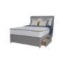 Rest Assured Andria 2000 Pocket Memory Platform Top Divan and Mattress in Grey - single with no storage