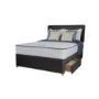 Rest Assured Andria 2000 Pocket Memory Platform Top Divan and Mattress in Charcoal - superking with 2 drawers