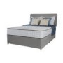 Rest Assured Andria 2000 Pocket Memory Platform Top Divan and Mattress in Grey - single with no storage