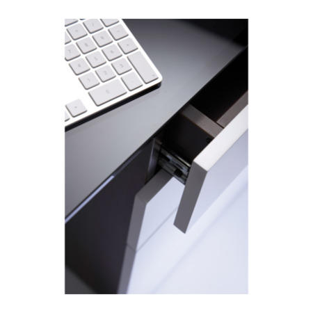 Sorbonne Executive Office Desk Walnut Effect - Alphason Designs