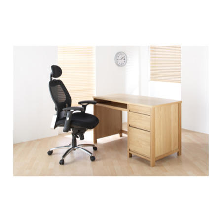 Alphason Designs Hunter Desk with Drawers in Oak