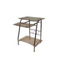 Alphason Designs Georgia Glass Desk - clear