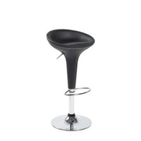 Alphason Designs Jarvis Low Back Bar Stool - black