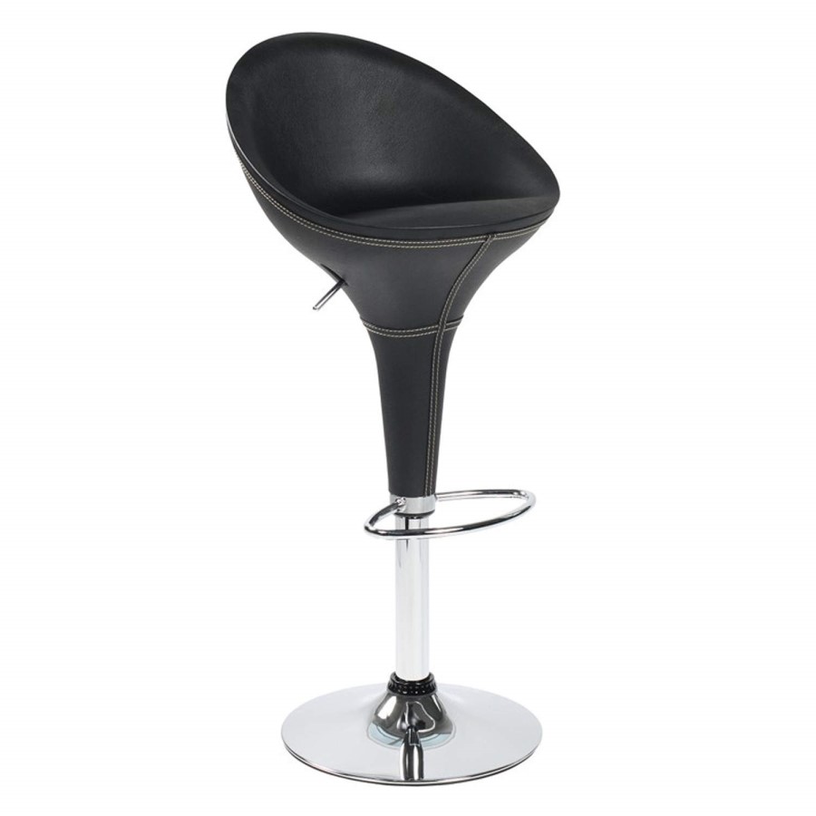 Alphason Designs Jarvis High Back Bar Stool - black