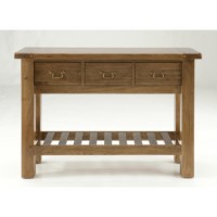 Willis Gambier Originals Bretagne Solid Oak 3 Drawer Console Table