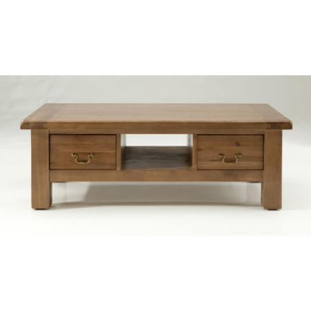 GRADE A1 - Willis Gambier Originals Bretagne Solid Oak Coffee Table with Drawers