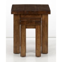 Willis Gambier Originals Rustic Mill Distressed Pine Nest of 2 Tables