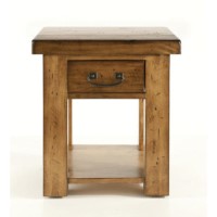 Willis Gambier Originals Rustic Mill Distressed Pine 1 Drawer Lamp Table