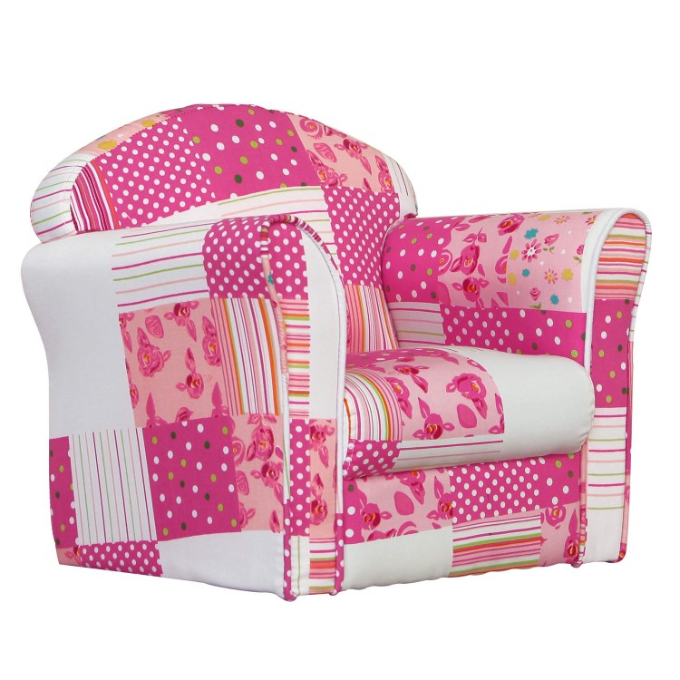 Kidsaw Mini Armchair in Pink Patchwork