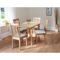 Wilkinson Furniture Naomi Solid Wood Extending Dining Table in Natural