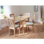 Wilkinson Furniture Naomi Solid Wood Extending Dining Table in Natural