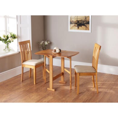 Wilkinson Furniture Columbia Solid Wood Gateleg Dining Table In Honey ...