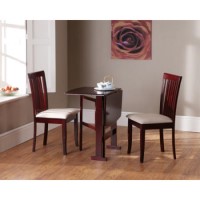 Wilkinson Furniture Columbia Solid Wood Gateleg Dining Table in Mahogany