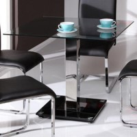 Wilkinson Furniture Glaze Glass Small Dining Table