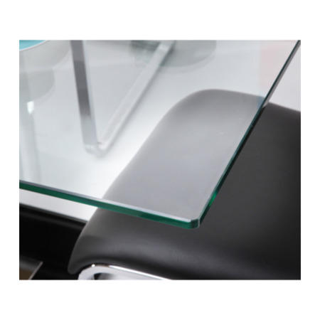 Wilkinson Furniture Glaze Large Clear Glass Dining Table