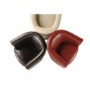 Zeba Leather Swivel Tub Chair - cream