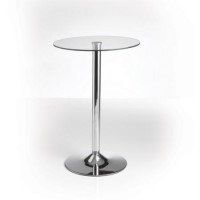 Bistro Table with Chrome Base