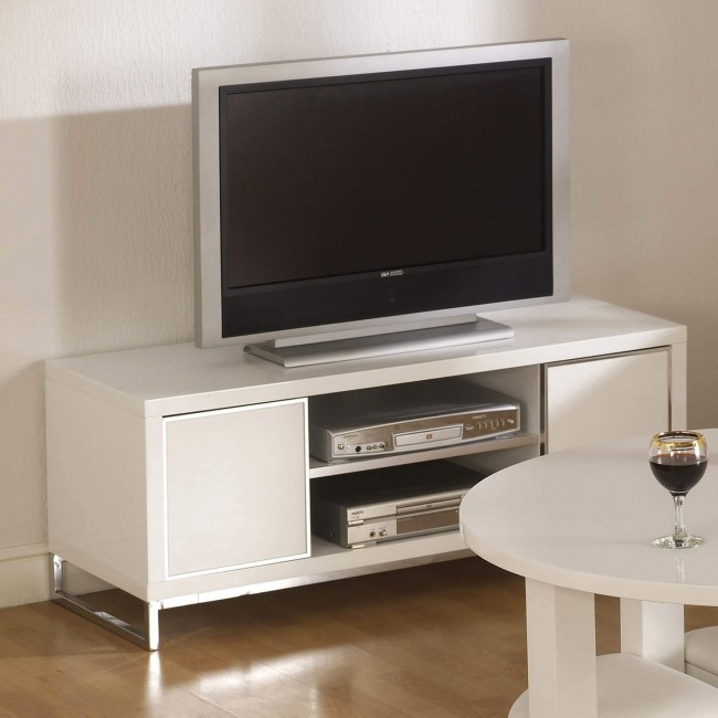 Seconique Charisma High Gloss White TV Cabinet