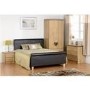 Seconique Charles 2 Drawer Bedside Table in Oak