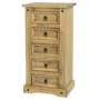 Seconique Original Corona Pine 5 Drawer Chest