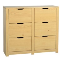 Seconique Eclipse 6 Drawer Chest in Oak