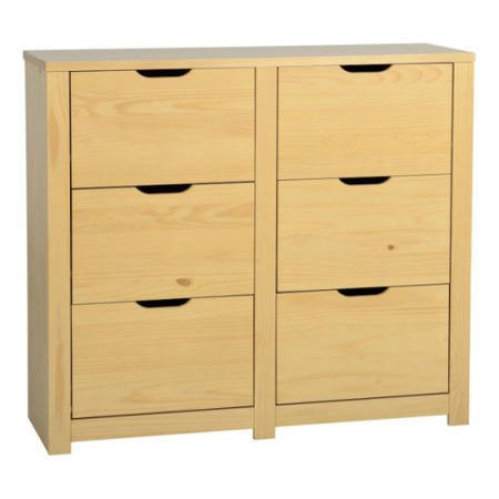 Seconique Eclipse 6 Drawer Chest in Oak