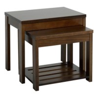 Seconique Eclipse Nest of 2 Tables in Walnut
