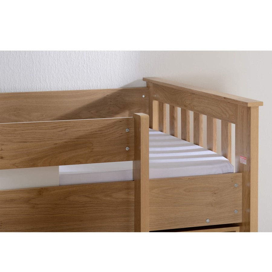 GRADE A1 - Seconique Merlin Study Mid Sleeper in Oak Effect